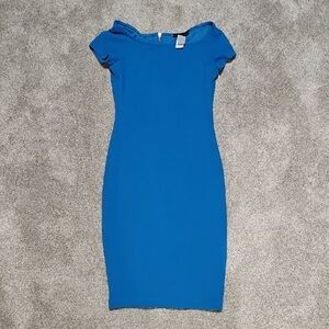 Elegant Blue Women's Dress